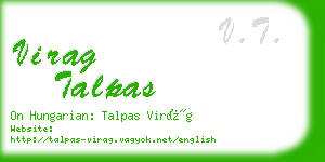 virag talpas business card